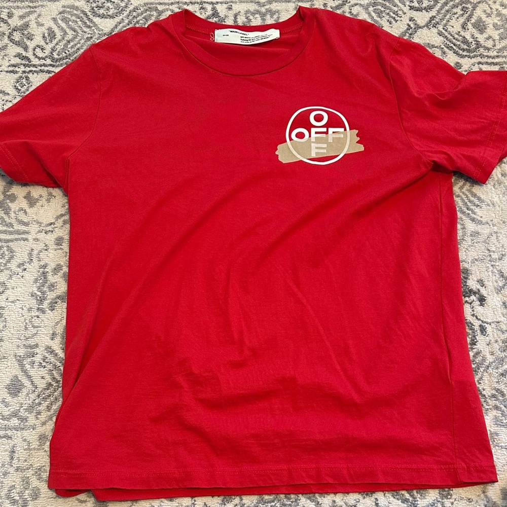 Red Off-White T-Shirt